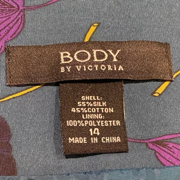 Victoria's Secret Green Floral A-Line Skirt - Picture 2 of 2